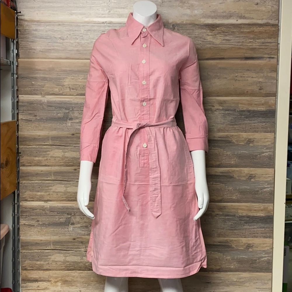 Vintage Schrader Sport Oxford Shirtwaist Dress